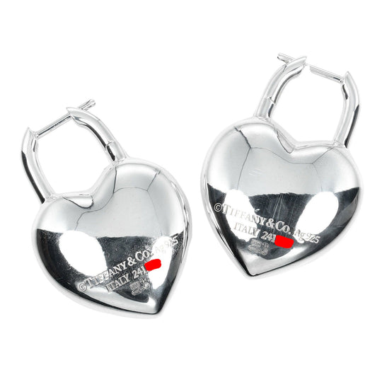 TIFFANY&Co. Pierce Silver925 Silver Return to TIFFANY&Co. Full Heart Women Used Authentic