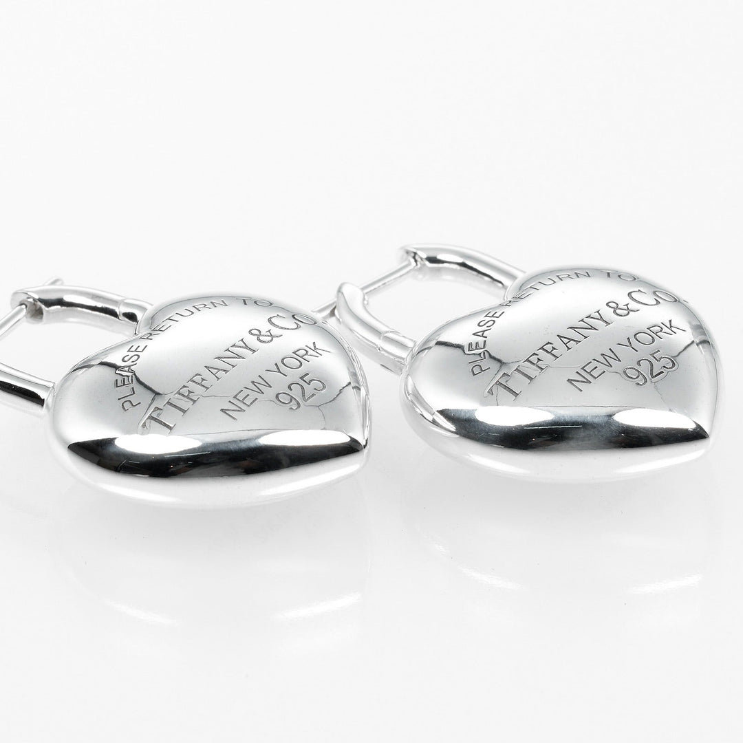 TIFFANY&Co. Pierce Silver925 Silver Return to TIFFANY&Co. Full Heart Women Used Authentic