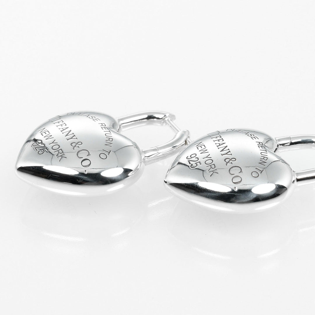 TIFFANY&Co. Pierce Silver925 Silver Return to TIFFANY&Co. Full Heart Women Used Authentic