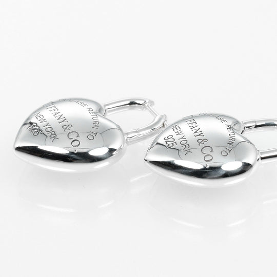 TIFFANY&Co. Pierce Silver925 Silver Return to TIFFANY&Co. Full Heart Women Used Authentic