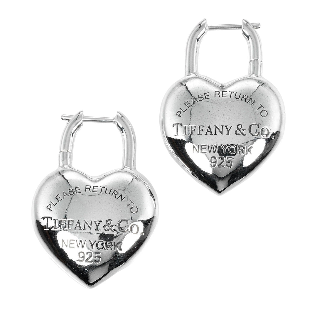 TIFFANY&Co. Pierce Silver925 Silver Return to TIFFANY&Co. Full Heart Women Used Authentic