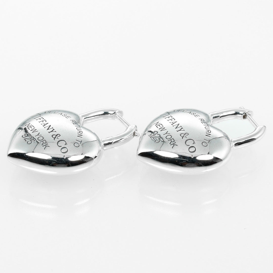 TIFFANY&Co. Pierce Silver925 Silver Return to TIFFANY&Co. Full Heart Women Used Authentic