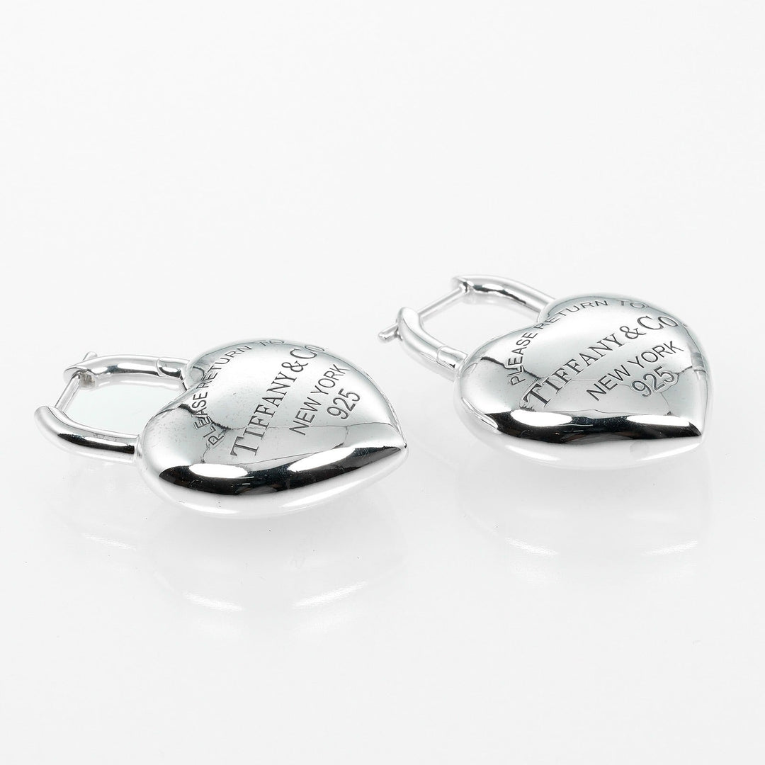 TIFFANY&Co. Pierce Silver925 Silver Return to TIFFANY&Co. Full Heart Women Used Authentic
