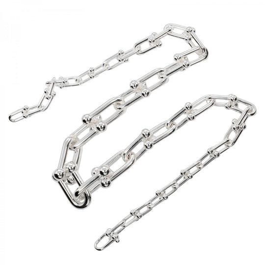 TIFFANY&Co. Necklace Silver925 Silver Hardware Graduated Link Women Used Authentic