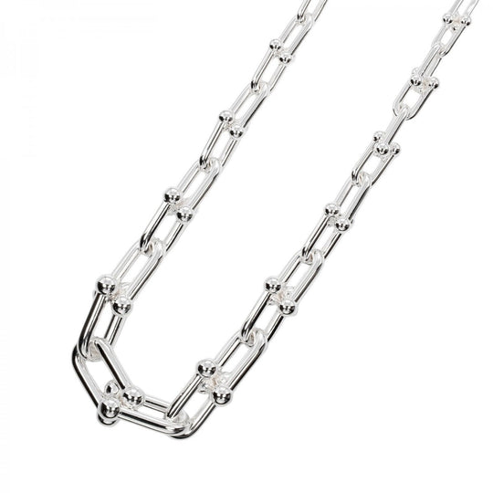TIFFANY&Co. Necklace Silver925 Silver Hardware Graduated Link Women Used Authentic