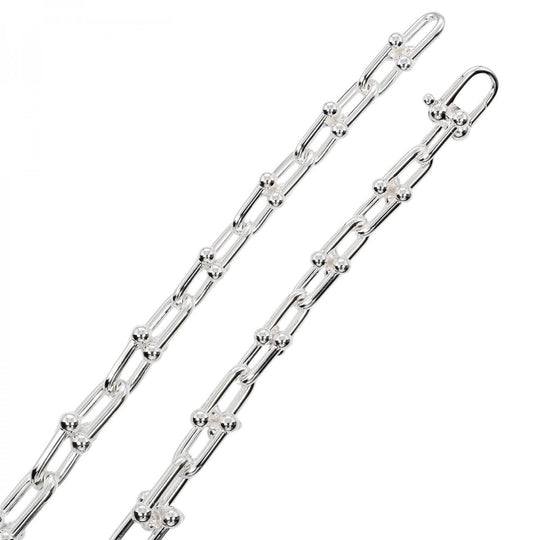 TIFFANY&Co. Necklace Silver925 Silver Hardware Graduated Link Women Used Authentic