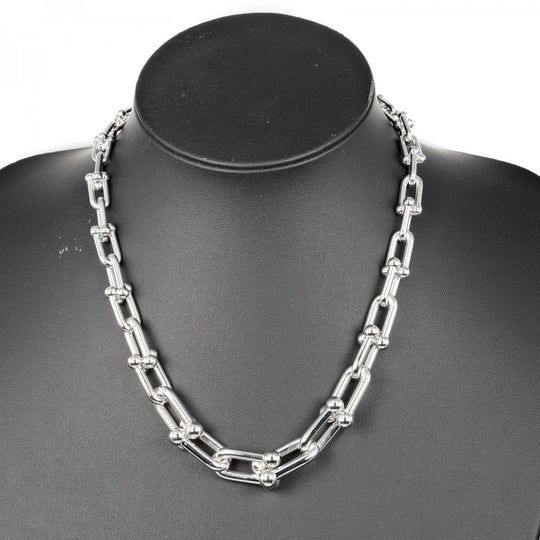 TIFFANY&Co. Necklace Silver925 Silver Hardware Graduated Link Women Used Authentic