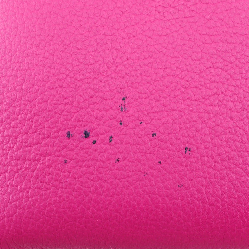 MCM Handbag MWT 6SMA04 PU001 leather pink 2WAYShoulder mirror Women Used Authentic