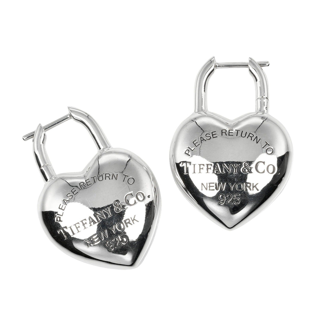 TIFFANY&Co. Pierce Silver925 Silver Return to TIFFANY&Co. Full Heart Women Used Authentic