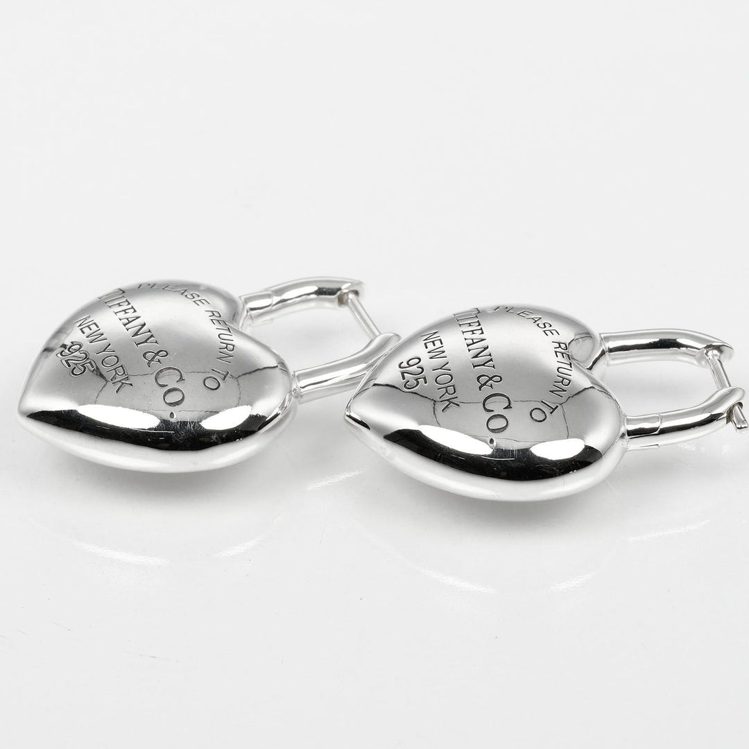 TIFFANY&Co. Pierce Silver925 Silver Return to TIFFANY&Co. Full Heart Women Used Authentic