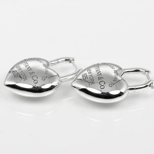 TIFFANY&Co. Pierce Silver925 Silver Return to TIFFANY&Co. Full Heart Women Used Authentic