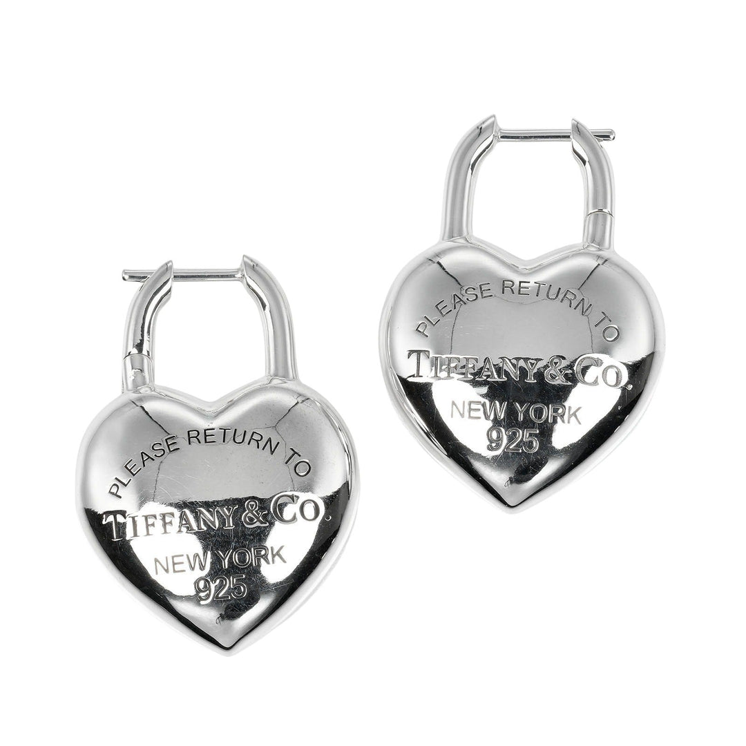 TIFFANY&Co. Pierce Silver925 Silver Return to TIFFANY&Co. Full Heart Women Used Authentic