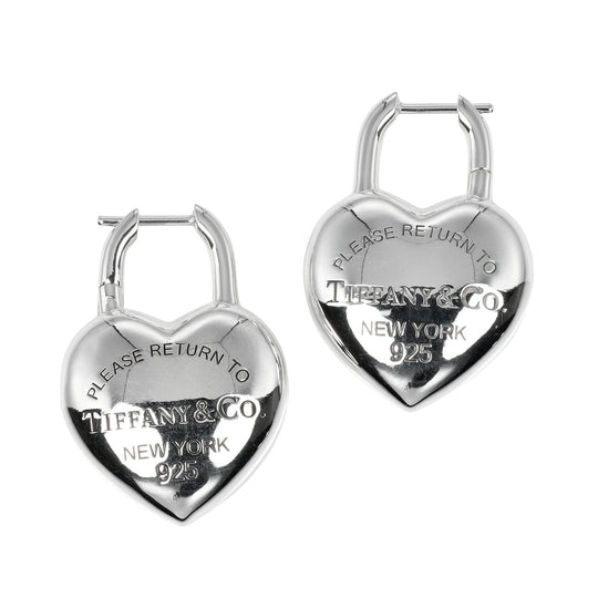 TIFFANY&Co. Pierce Silver925 Silver Return to TIFFANY&Co. Full Heart Women Used Authentic