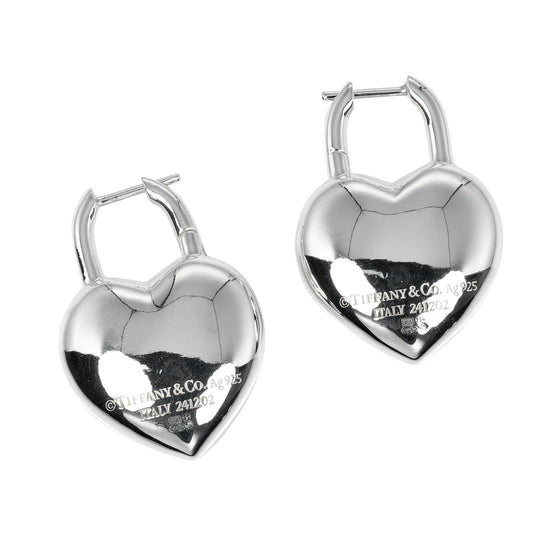 TIFFANY&Co. Pierce Silver925 Silver Return to TIFFANY&Co. Full Heart Women Used Authentic
