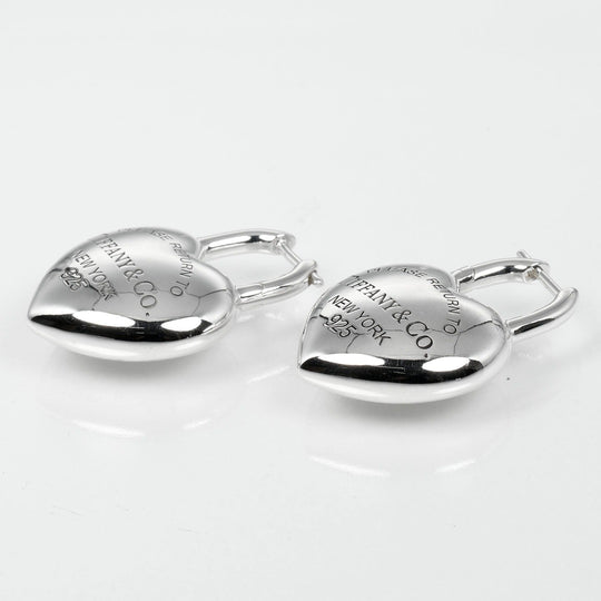TIFFANY&Co. Pierce Silver925 Silver Return to TIFFANY&Co. Full Heart Women Used Authentic