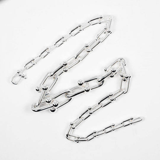 TIFFANY&Co. Necklace Silver925 Silver Hardware Graduated Link