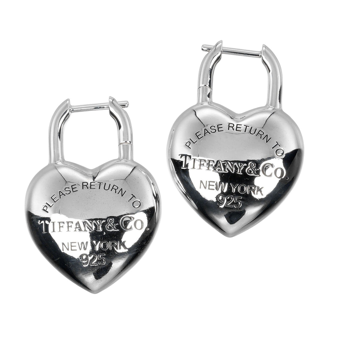 TIFFANY&Co. Pierce Silver925 Silver Return to TIFFANY&Co. Full Heart Women Used Authentic