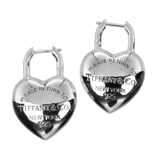 TIFFANY&Co. Pierce Silver925 Silver Return to TIFFANY&Co. Full Heart Women Used Authentic