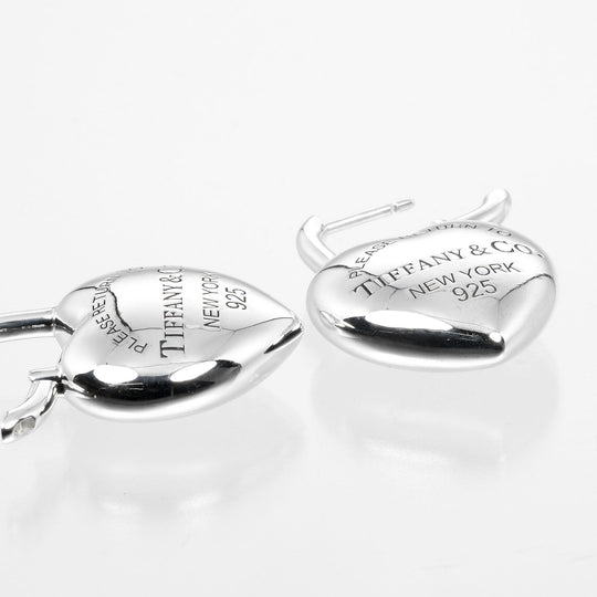 TIFFANY&Co. Pierce Silver925 Silver Return to TIFFANY&Co. Full Heart Women Used Authentic