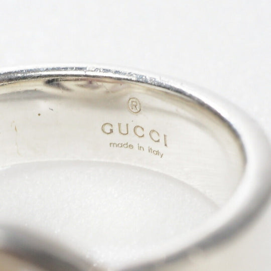 GUCCI Ring Ag925 Silver Interlocking G 9