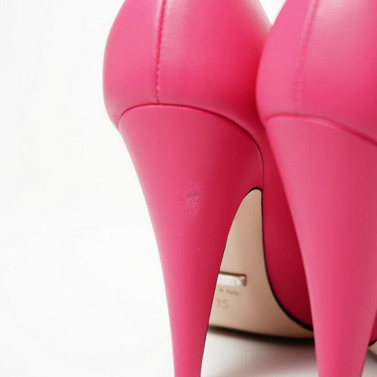 GUCCI pumps 551759 Genuine Leather pink Women 36 Used Authentic