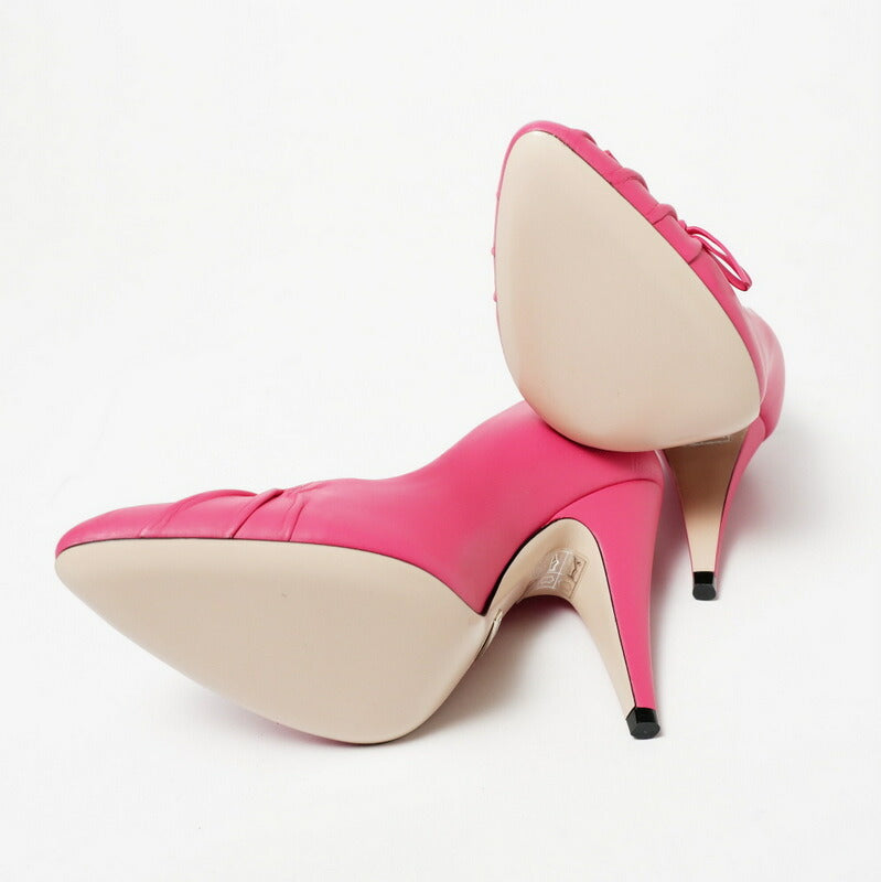 GUCCI pumps 551759 Genuine Leather pink Women 36 Used Authentic