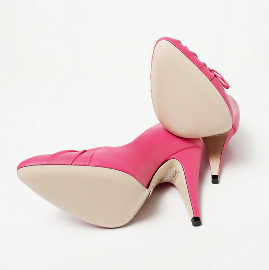 GUCCI pumps 551759 Genuine Leather pink Women 36 Used Authentic