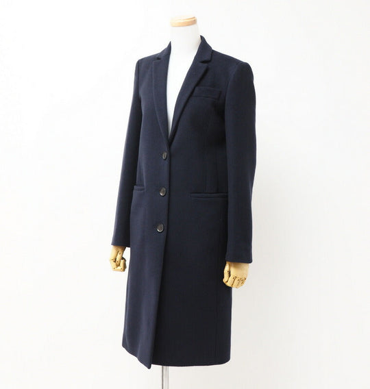 GUCCI coat 455739 wool Navy Women 36 Used Authentic