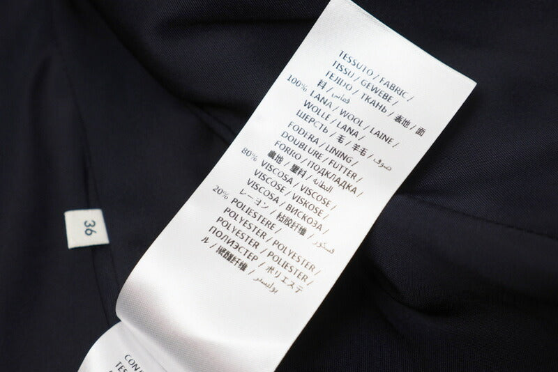 GUCCI coat 455739 wool Navy Women 36 Used Authentic