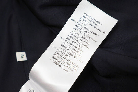 GUCCI coat 455739 wool Navy Women 36 Used Authentic