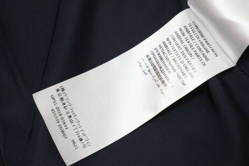 GUCCI coat 455739 wool Navy Women 36 Used Authentic