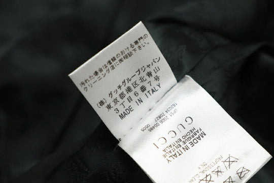 GUCCI Jacket 162034 95% cotton, 5% polyurethane / Lining: 90% cupra, 10% polyurethane green Women 36 Used Authentic