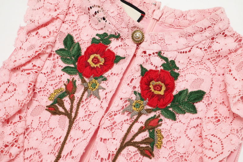 GUCCI one piece 460655 cotton pink Women 36 Used Authentic