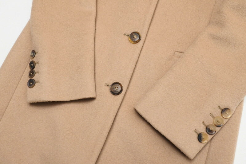 GUCCI coat 455739 ZGW07 wool light beige Women 38 Used Authentic