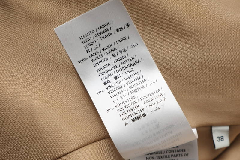 GUCCI coat 455739 ZGW07 wool light beige Women 38 Used Authentic