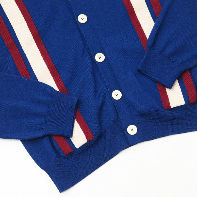 GUCCI knit 597800 knit Blue/Red/Ivory Women XS Used Authentic