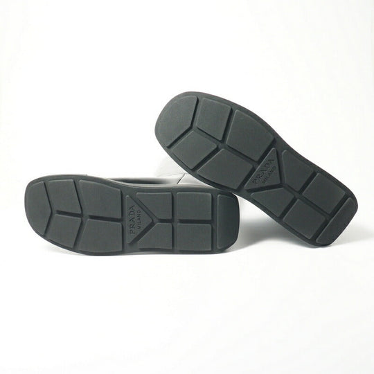 PRADA boots 2WG013 leather black mens 7 Used Authentic