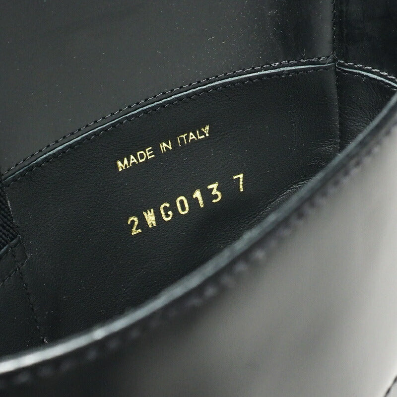 PRADA boots 2WG013 leather black mens 7 Used Authentic