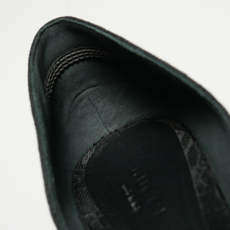 GUCCI pumps 317030 canvas black Women 36 1/2 Used Authentic