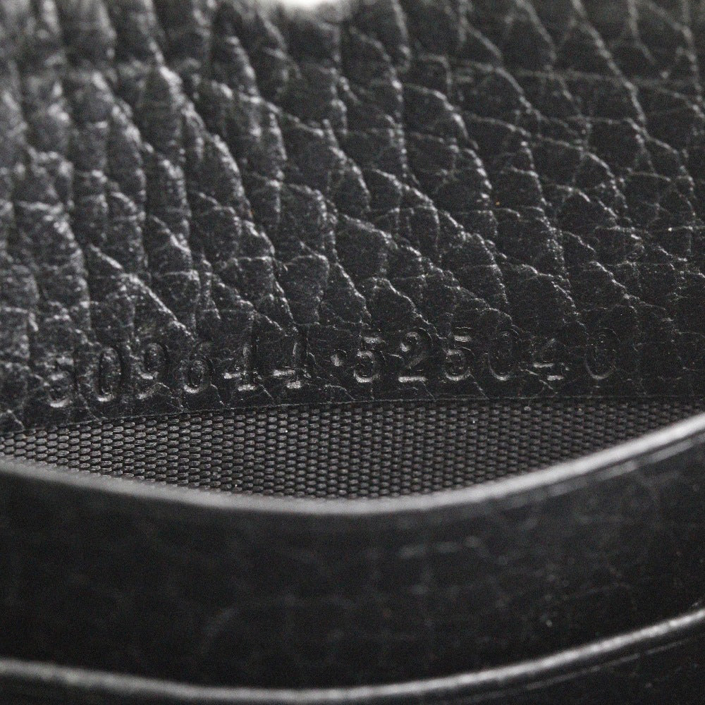 GUCCI Long Wallet Purse 509644 leather black Interlocking unisex(Unisex) Used Authentic