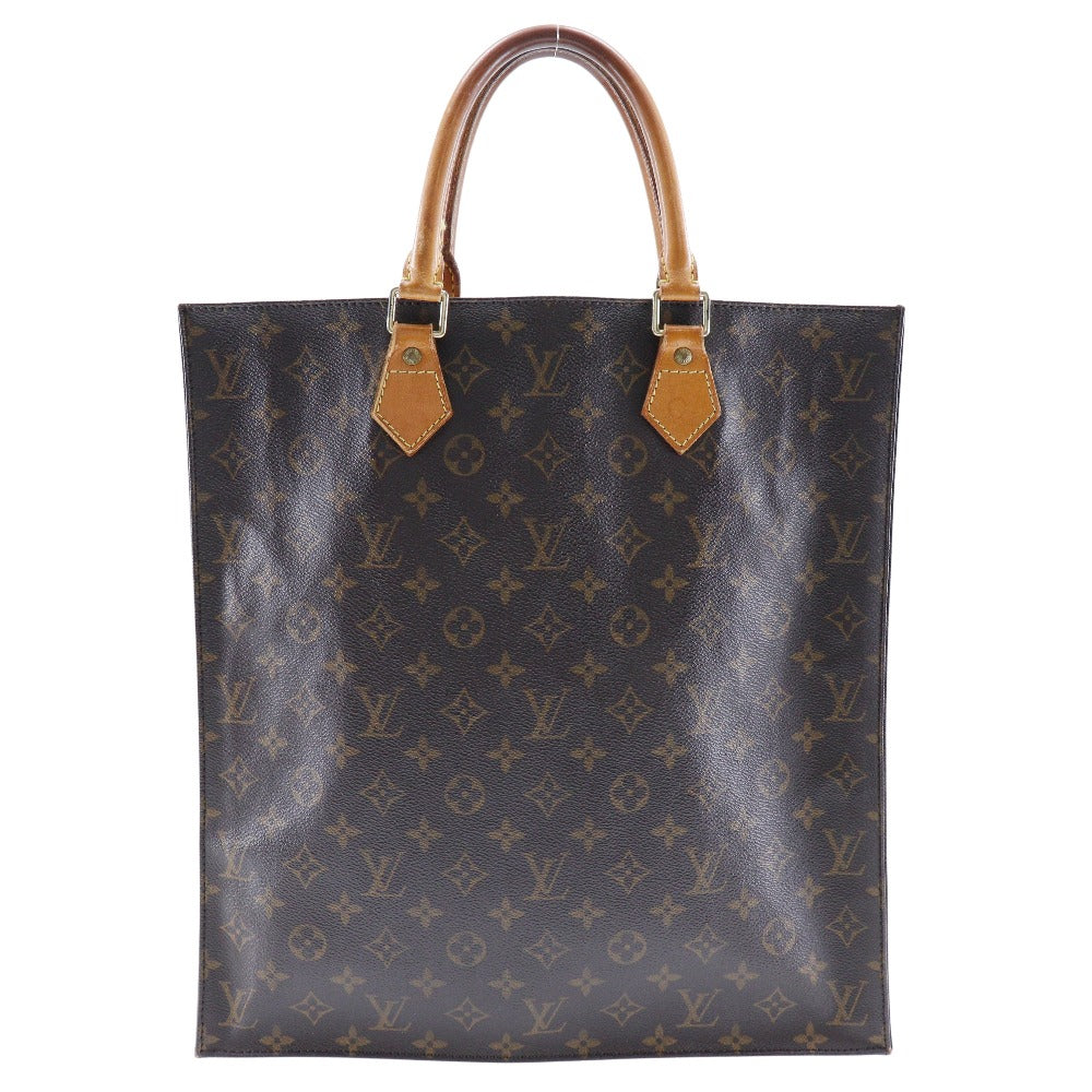 LOUIS VUITTON Tote Bag M51140 Monogram canvas Brown Sac Plat unisex(Unisex) Used Authentic