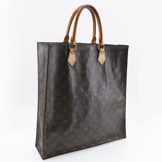 LOUIS VUITTON Tote Bag M51140 Monogram canvas Brown Sac Plat unisex(Unisex) Used Authentic