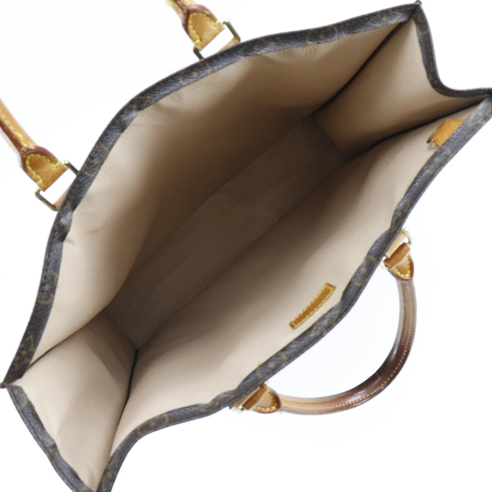 LOUIS VUITTON Tote Bag M51140 Monogram canvas Brown Sac Plat unisex(Unisex) Used Authentic