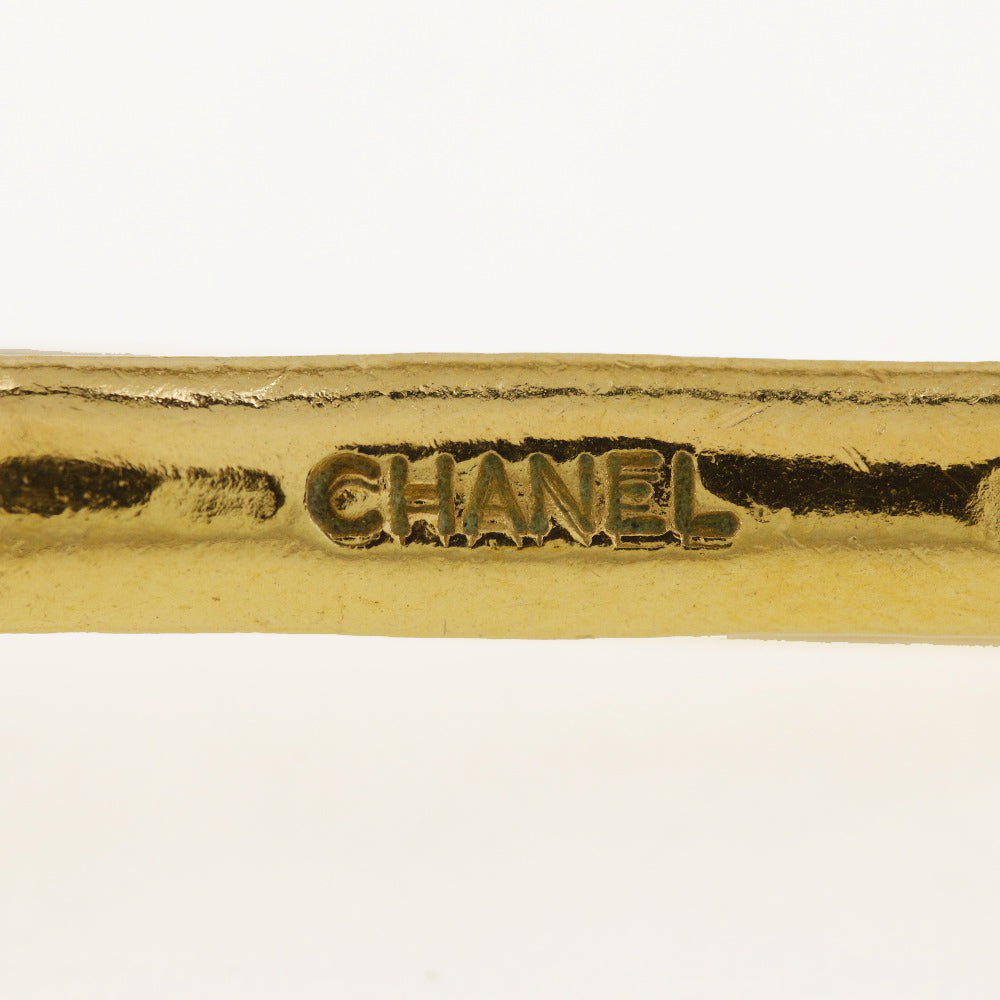 CHANEL Necklace Plated Gold gold vintage Round logo Women Used Authentic