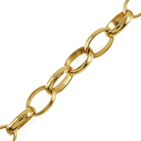 CHANEL Necklace Plated Gold gold vintage Round logo Women Used Authentic