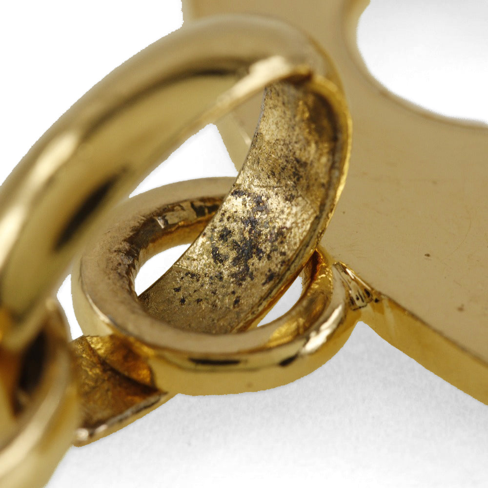 CHANEL Necklace Plated Gold gold vintage Round logo Women Used Authentic