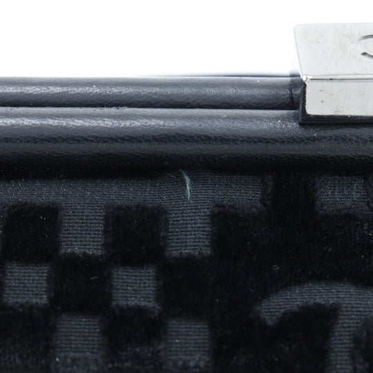 CHANEL Shoulder Bag A33096 Velor black Gamaguchi 2WAY COCO Mark ChainShoulder Women Used Authentic