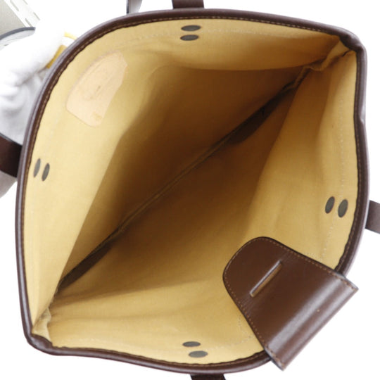 CELINE Tote Bag canvas Brown C Macadam Women Used Authentic