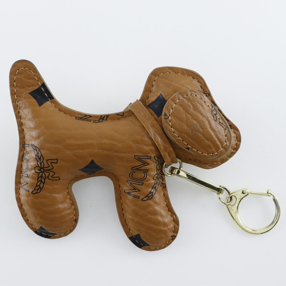 MCM Handbag leather Brown 2WAYShoulder Vicetos Women Used Authentic