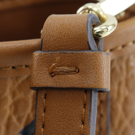 MCM Handbag leather Brown 2WAYShoulder Vicetos Women Used Authentic